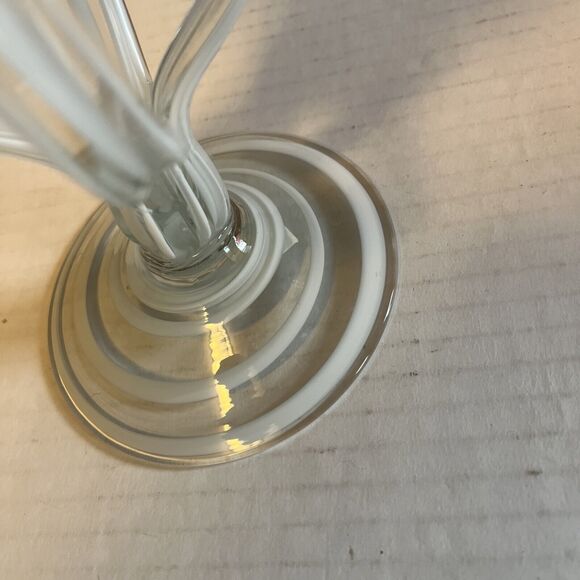 Krosno Jozefina Hand Blown Red & White Glass Octopus Candle Holder Votive Cup - Picture 6 of 11